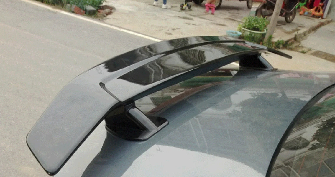 Universal Rear Wing Spoiler ABS Black with Light for Acura TSX Sedan