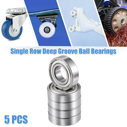5 x 19.05x41.275x11.113mm Single Row Deep Groove Ball Bearings for Car