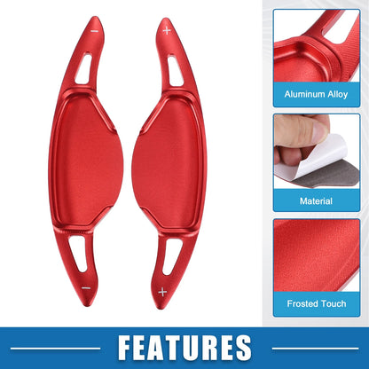 Red Steering Wheel Shift Paddle Covers for Nissan Altima (2019-2021) - 2x