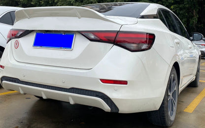 ABS Pearl White Rear Spoiler Wing Lid for Nissan Sentra (2020-2024)
