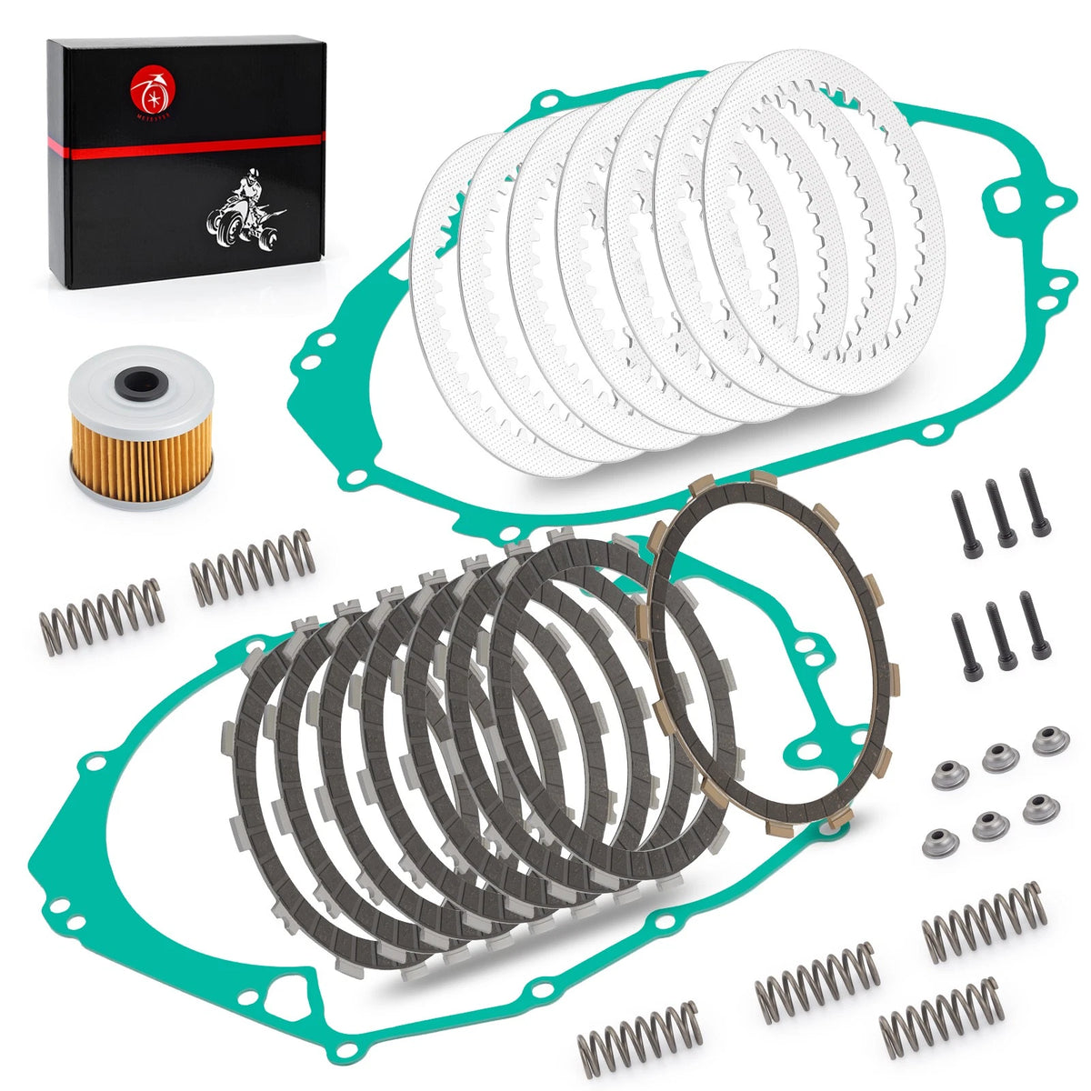 Clutch Plates Kit w/ Oil Filter for Polaris Predator 500 / Outlaw (2003–2007)