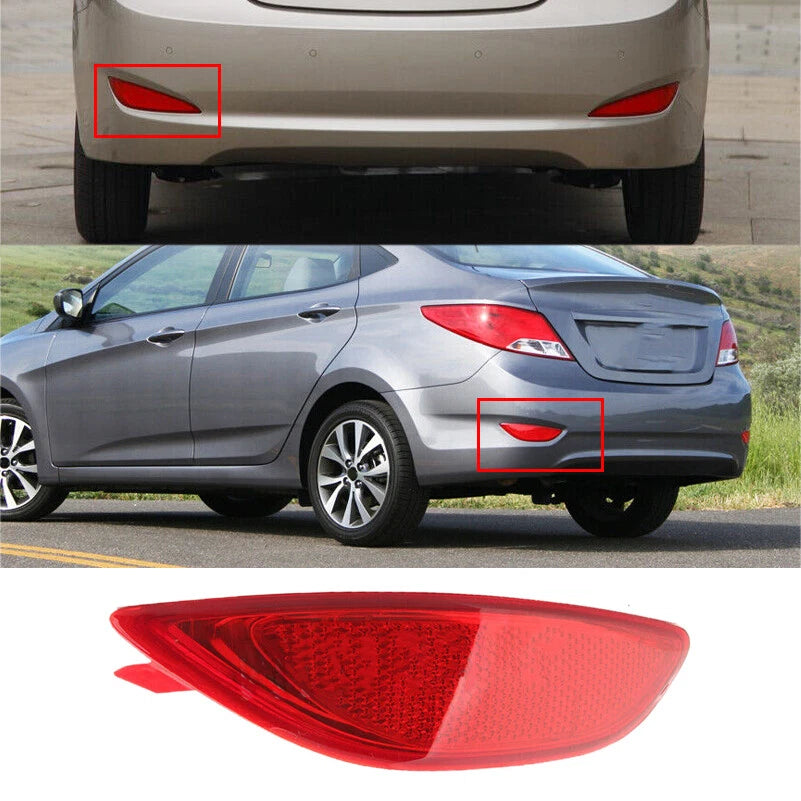 Left Rear Bumper Reflector Light for Hyundai Accent (2008-2015)
