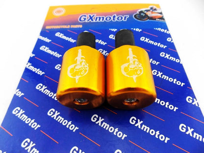 GXMOTOR 22mm 7/8" Gold CNC Billet Alloy Handlebar Weight Slider Set