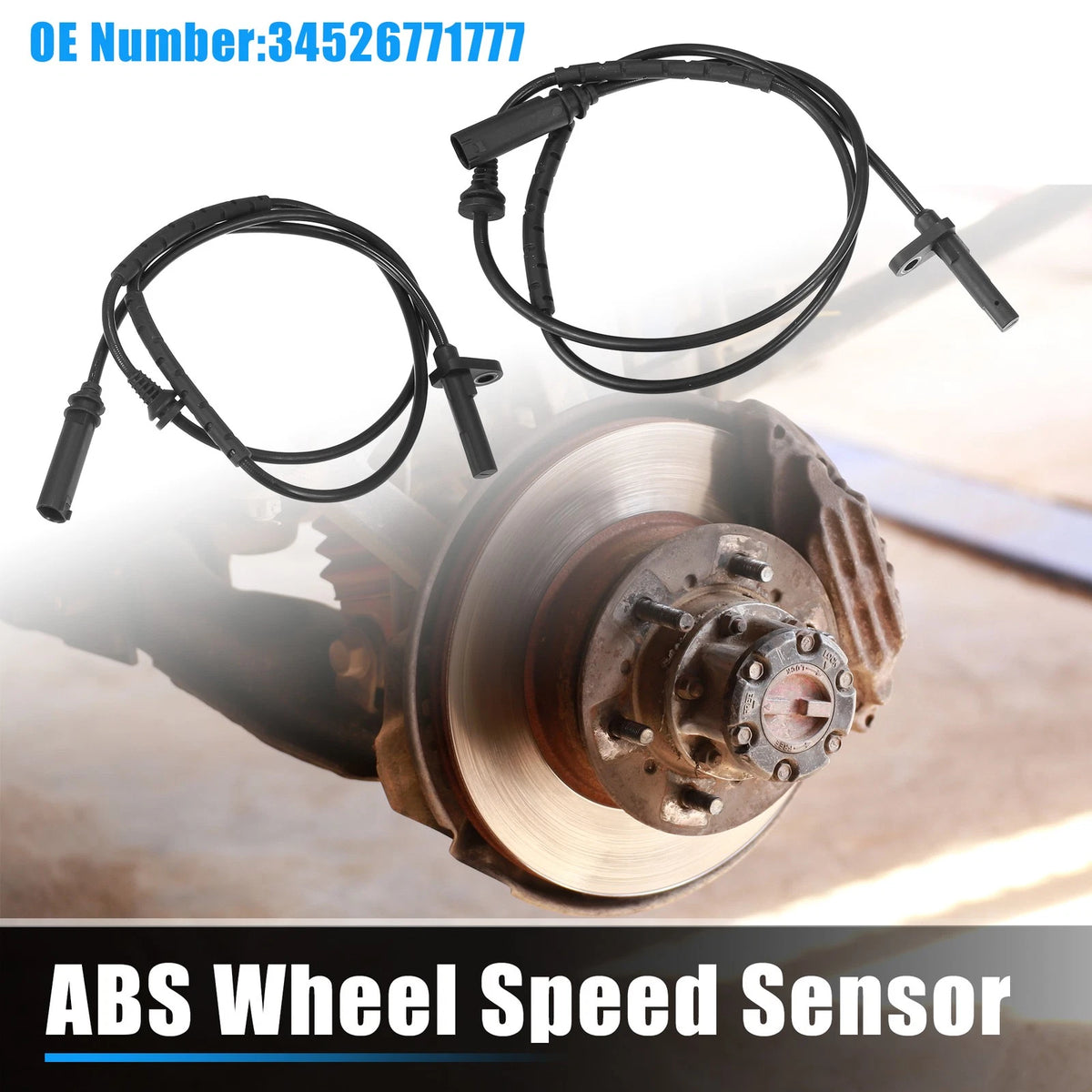 2 x Rear ABS Wheel Speed Sensors for BMW X6 3.0L (2008-2014)