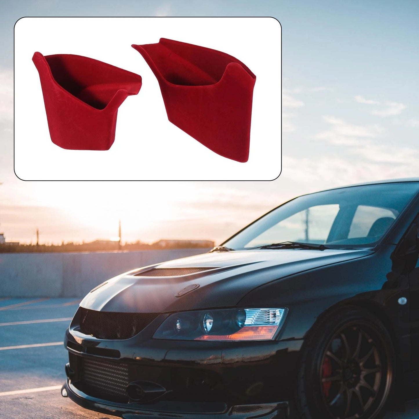 Pair Center Console Storage Box Holder for Porsche Cayenne (2011-2018)