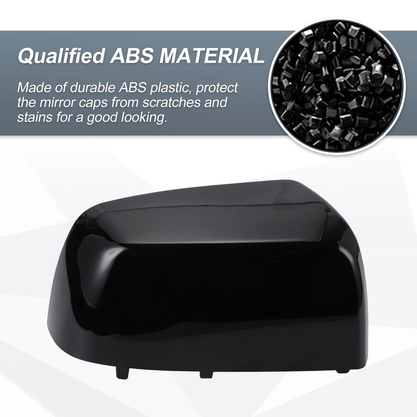 Right Side Rearview Mirror Cover Cap Gloss Black for Chevrolet Colorado