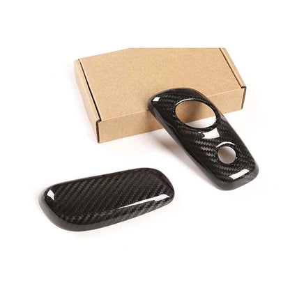 Carbon Fiber Gear Shifter Grap Handle Knob Cover Trim for 2009-2014 Ford F-150