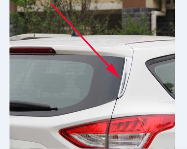 Rear Window Decoration Cover Trim for 2013-2019 Ford Escape Kuga Chrome