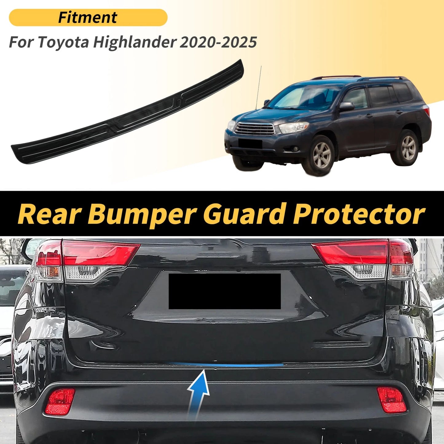 Titanium Tone Bumper Guard for Toyota Highlander (2020-2025) 1 Pc