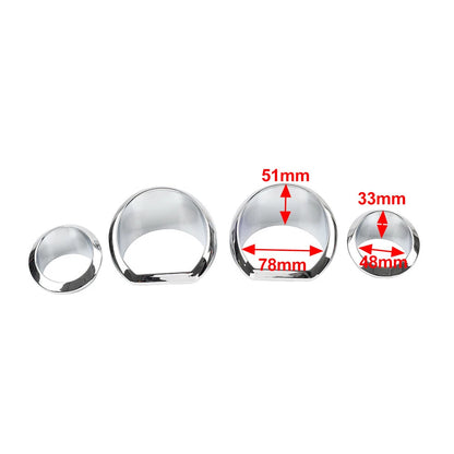 Chrome Gauge Bezel Trim Ring for Harley Touring Electra Street Glide (14-23)