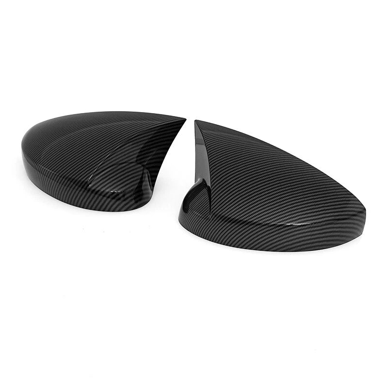 2 x Car Side Rear Mirror Trim Covers Carbon Fiber ABS for Honda Civic (2022-2024)