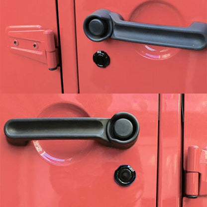 Black Door Key Jack Socket Cover Trim for Jeep Wrangler JK (2007-2017)