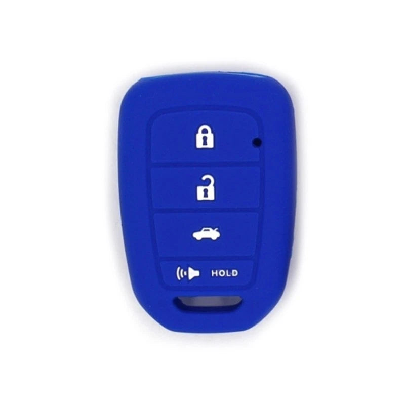 Silicone 4 Button Key Cover Case for Honda Accord CR-V Civic (2003-2023)