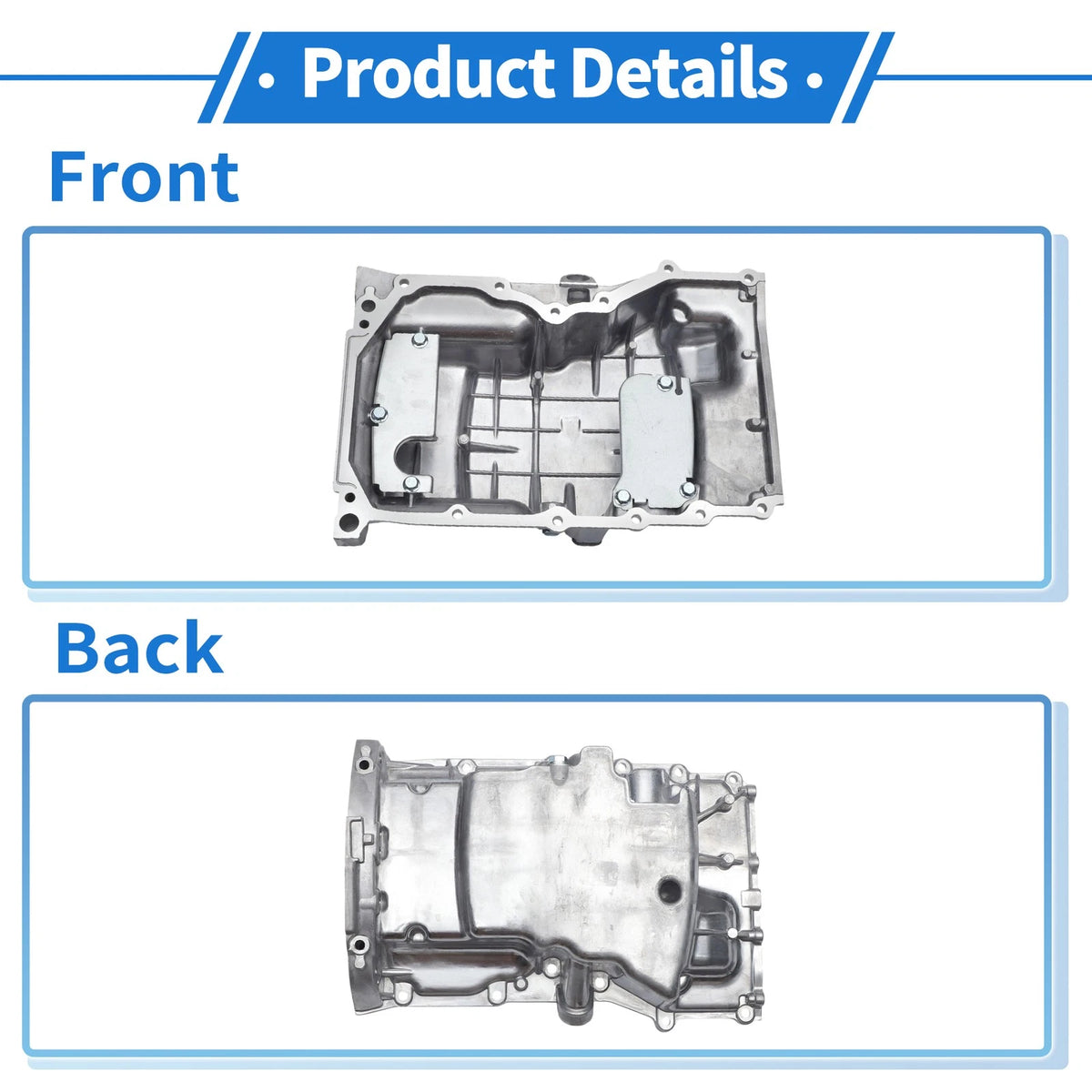 Engine Oil Pan for Ford Fusion L4 2.3L (2006-2010) Aluminum