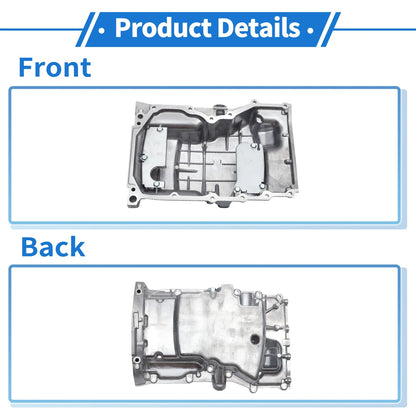Engine Oil Pan for Ford Fusion L4 2.3L (2006-2010) Aluminum