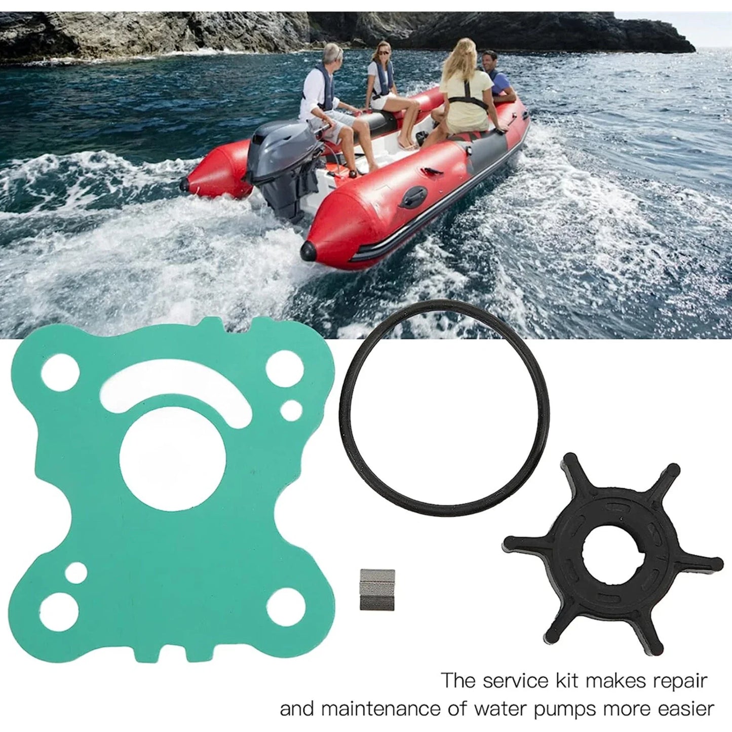 Honda Outboard Water Pump Impeller Kit for BF15D/BF20D (2001-2023)
