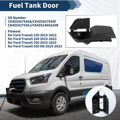 Fuel Tank Door Cover for Ford Transit Vans 150 250 350 HD (2015-2023)