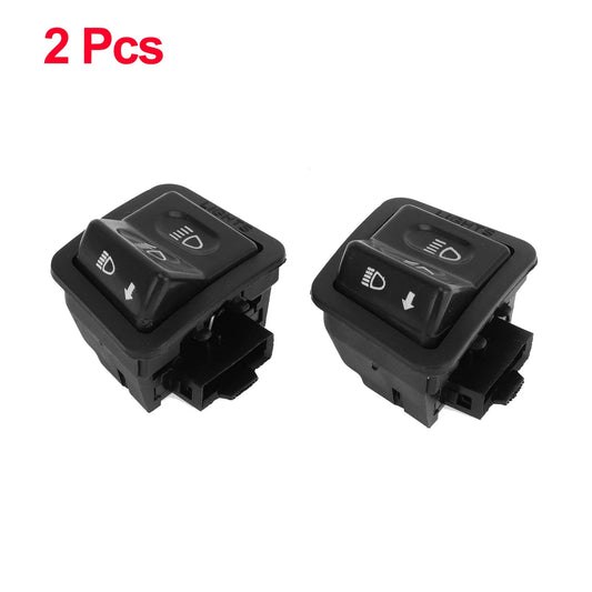 2 x Headlight Push Button Switch for DC Scooter Motorcycle