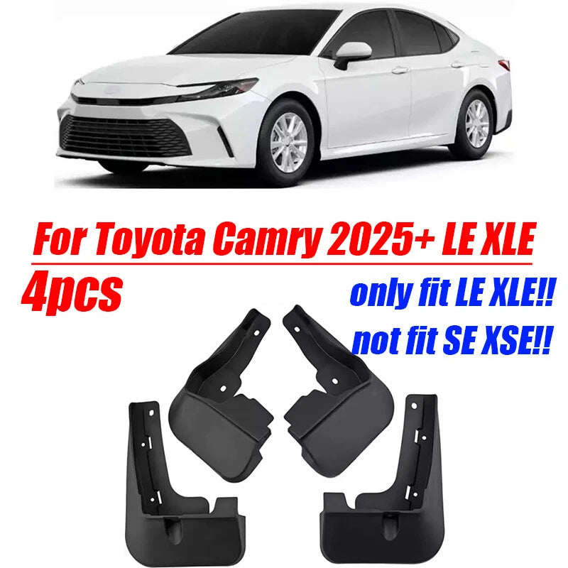 Front & Rear Splash Mud Flaps Guards for Toyota Camry (2025–2026)