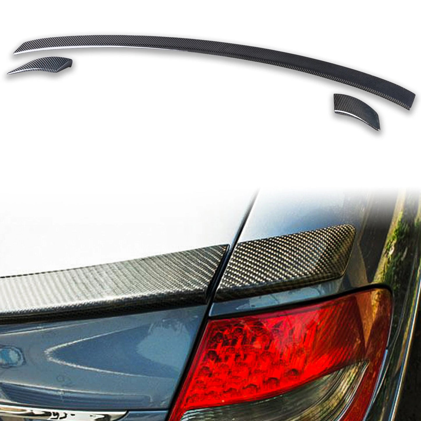 B Type Carbon Fiber Boot Spoiler for Mercedes Benz E Class (2003-2009)