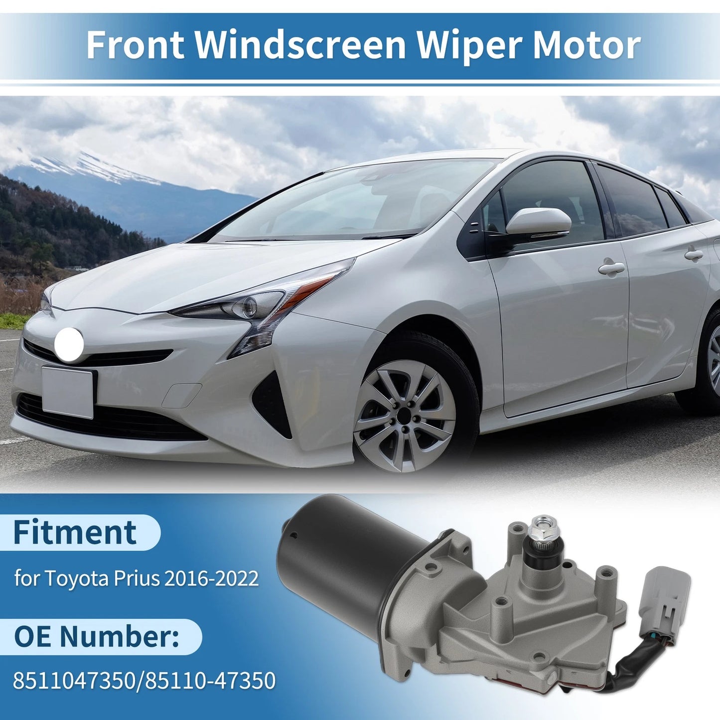 Front Windscreen Wiper Motor / 5 Pin / Front Windscreen Wiper Motor for Toyota Prius (2016–2022)
