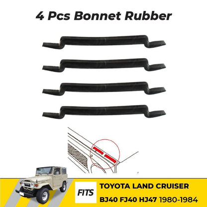 Hood Bonnet Rubber Seals Molding Trim Fits Toyota Land Cruiser FJ40 1980-84 D05