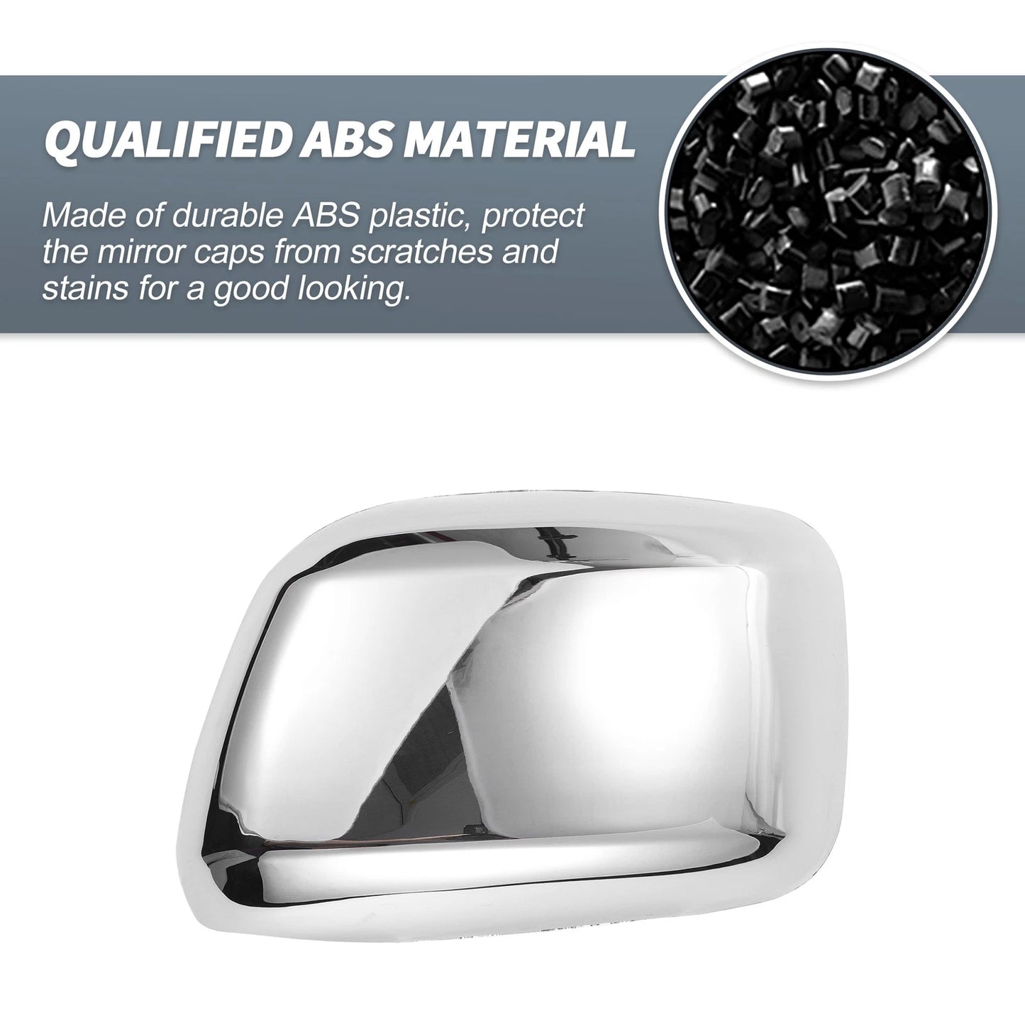 Rearview Mirror Cover Overlay Chrome for Nissan Navara D40 Frontier (2005-2015)