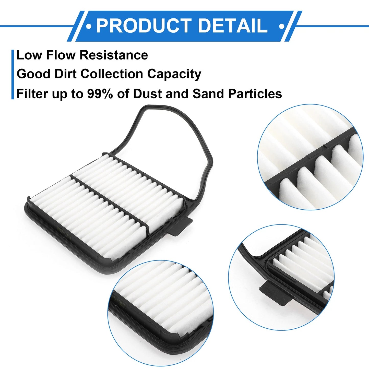 Engine Air Filter for Toyota Prius 1.5L L4 (2004-2009) 1 Pcs