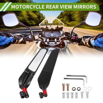 M8/M10 / Motorcycle Rear View Mirrors Black Red Aluminum Alloy for M8/M10