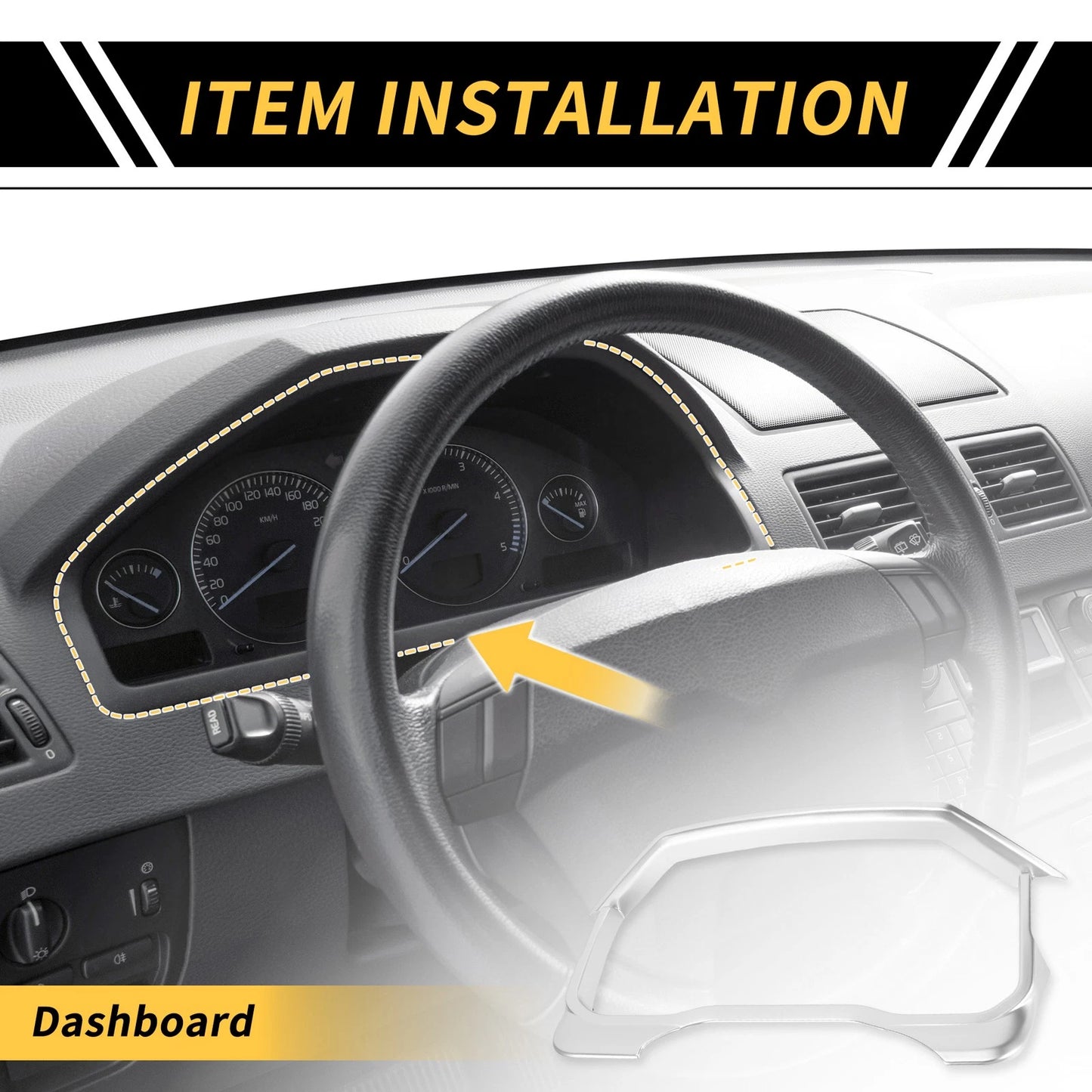 Dashboard Meter Panel Frame Cover Trim for Toyota Tundra (2022-2024)