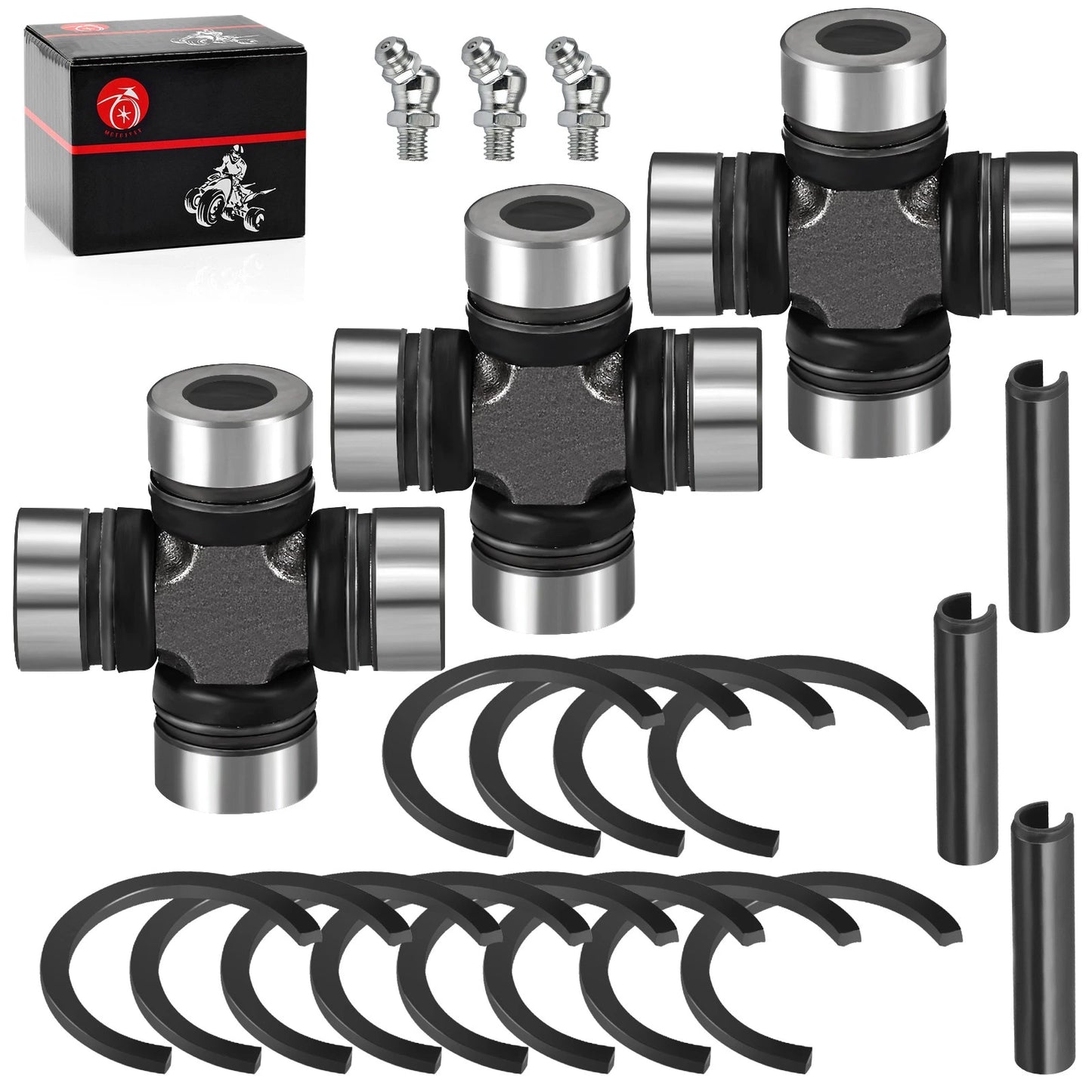 3xFront U-Joint Prop Shaft for Polaris Ranger Crew 570 800 900 1000 (2009–2014)