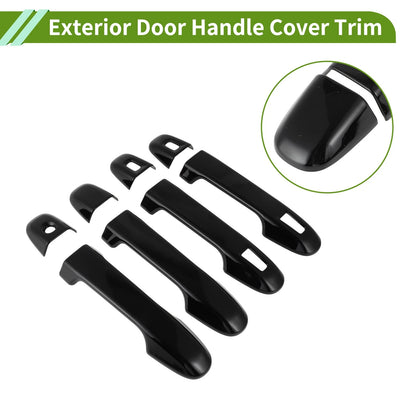 Exterior Door Handle Cover Trim for Toyota Alphard (2015-2021) Gloss Black