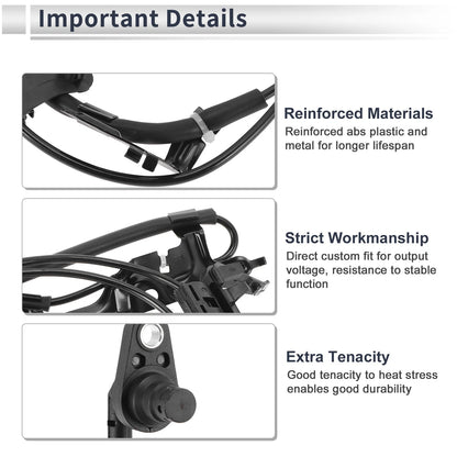 ABS Wheel Speed Sensor 1 x Front Right for Toyota Sienna (2011–2020)