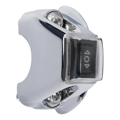 Chrome Clutch Bracket Switch ON/OFF Button for Harley Touring Sportster Dyna