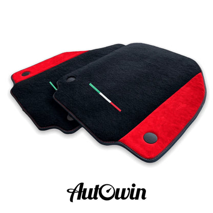 AutoWin Black Floor Mats for Ferrari F8 Tributo (2019-2023)