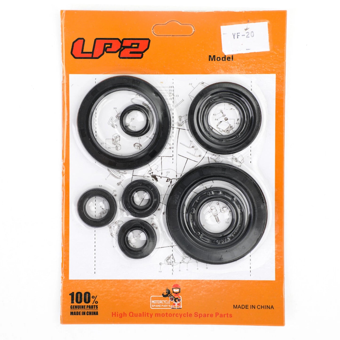9 Piece Shaft Seal Set for Honda CRF450X (2005-2009, 2012-2017)