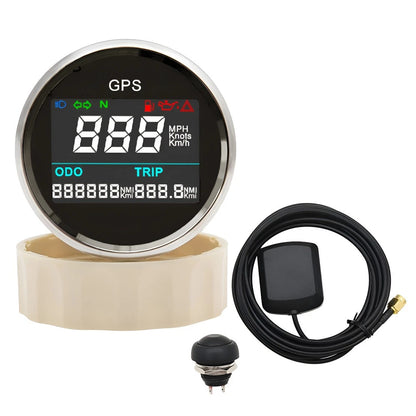 52mm Digital GPS Speedometer Odometer Gauge for Car, Boat, Truck, Motorcycle