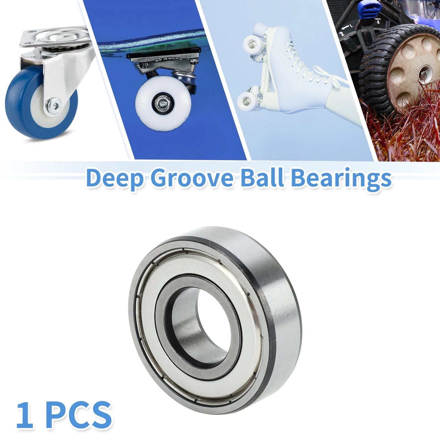 Deep Groove Ball Bearings / 17x40x12mm / for Scooter Skateboard Wheel