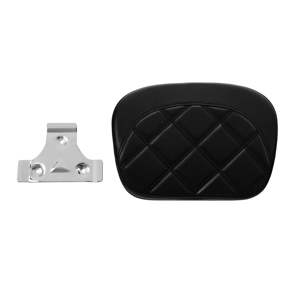 Black Passenger Sissy Bar Backrest Pad for Harley CVO Road Street Glide (2014-2023)
