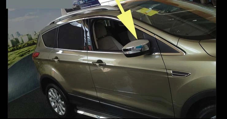 Chrome Rearview Side Mirror Covers for Ford Escape Kuga (2013-2018)