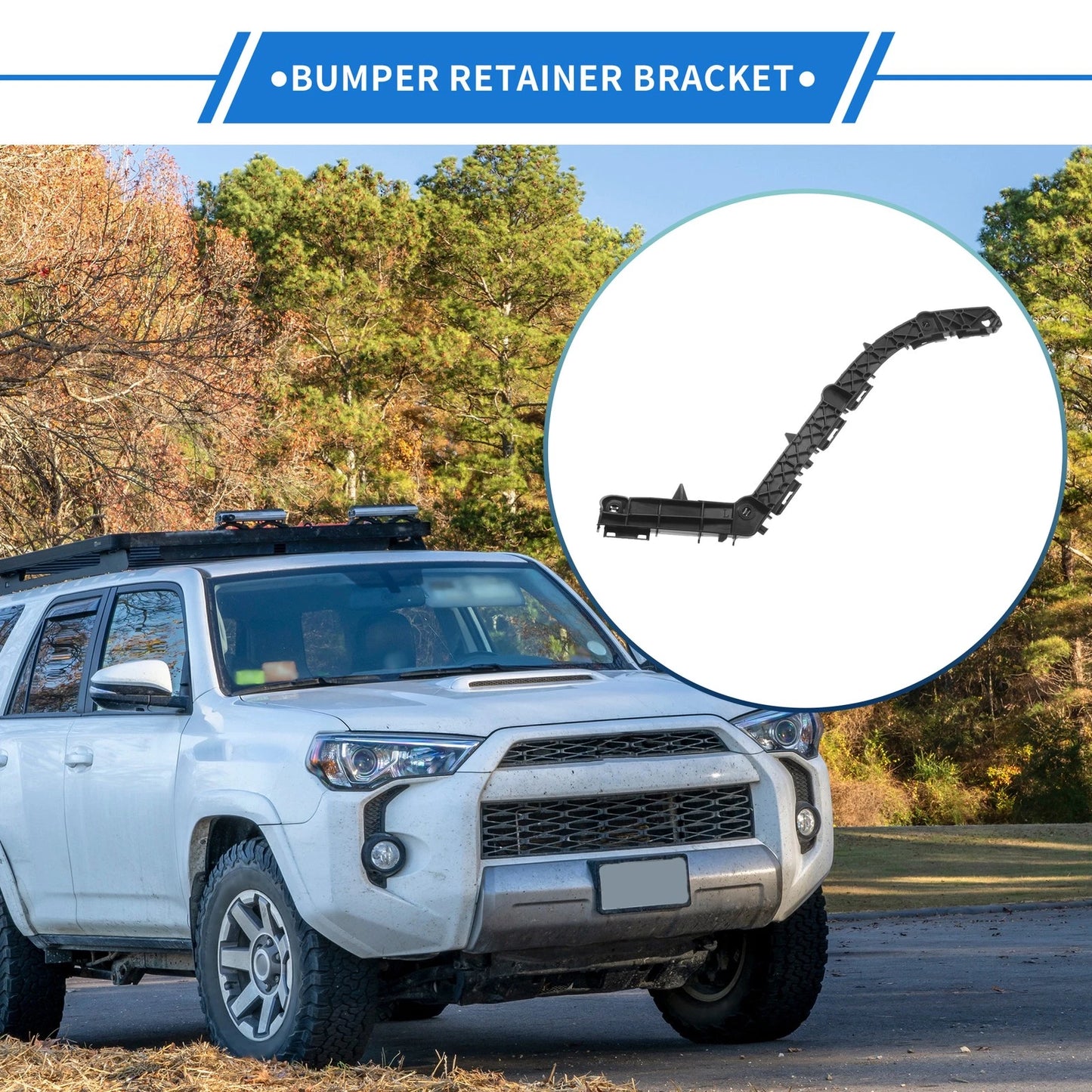 Left Rear Bumper Retainer Bracket for Toyota Land Cruiser Prado