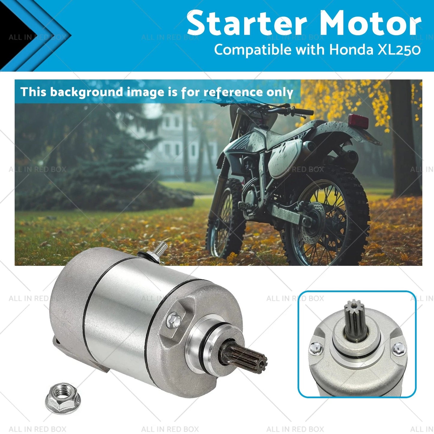 Starter Motor for Honda XL250 XR250 (1991-2009)