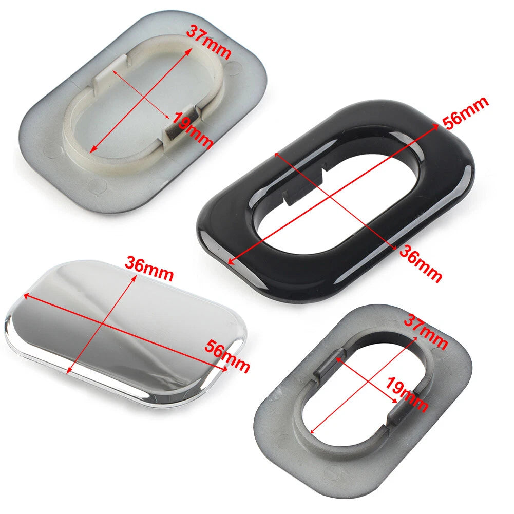 Antenna Hole Accent Filler Cover for Harley Road Street Glide FLHR FLHX Chrome