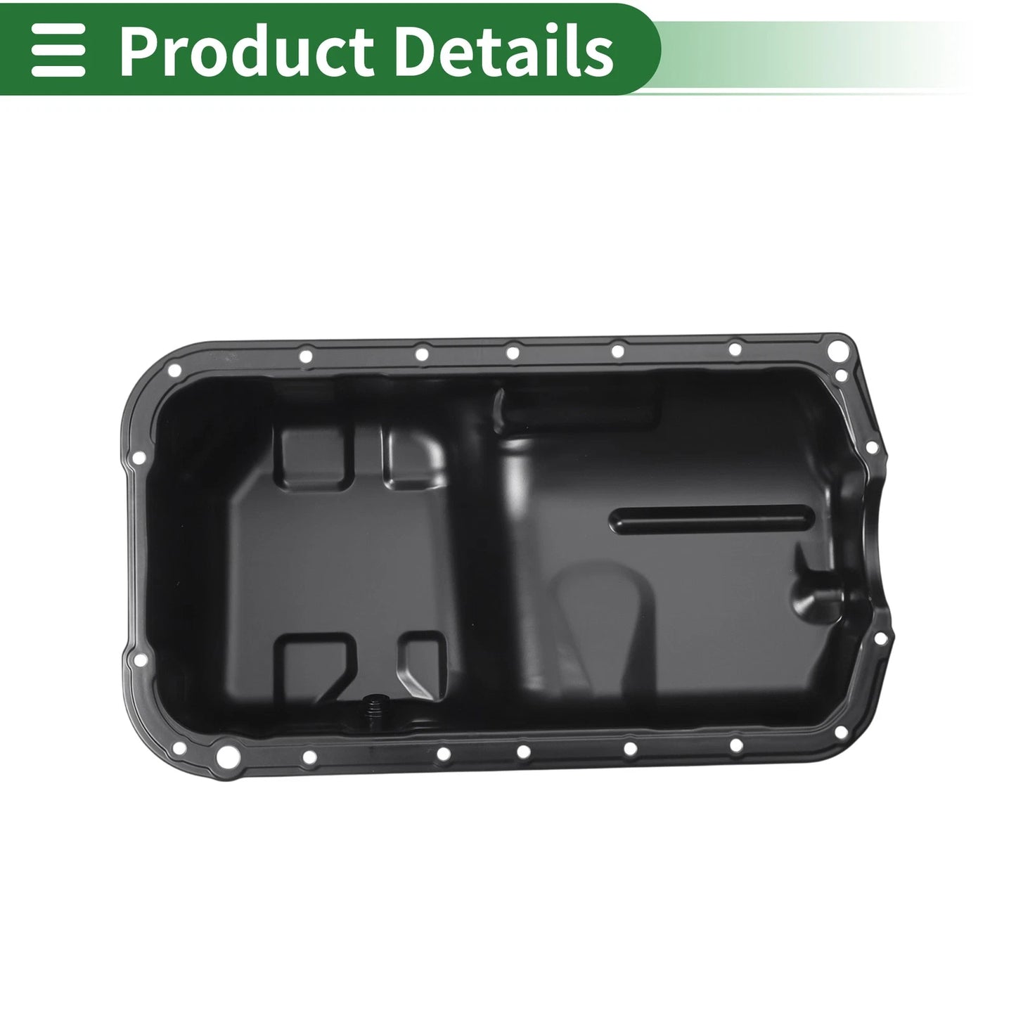 Engine Oil Pan for Honda Accord (1998-2002) - 1 x No.11200PAAA00 Iron Black