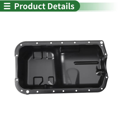 Engine Oil Pan for Honda Accord (1998-2002) - 1 x No.11200PAAA00 Iron Black