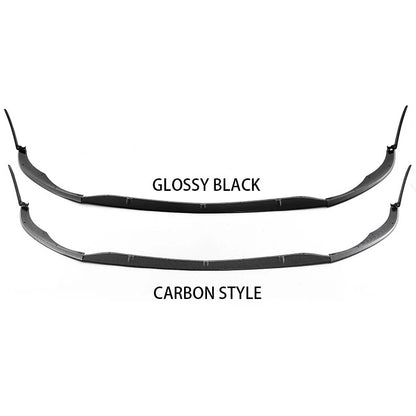 Carbon Black Front Spoiler Lip Splitter for Mercedes Benz W205 C63 AMG (2015-2022)