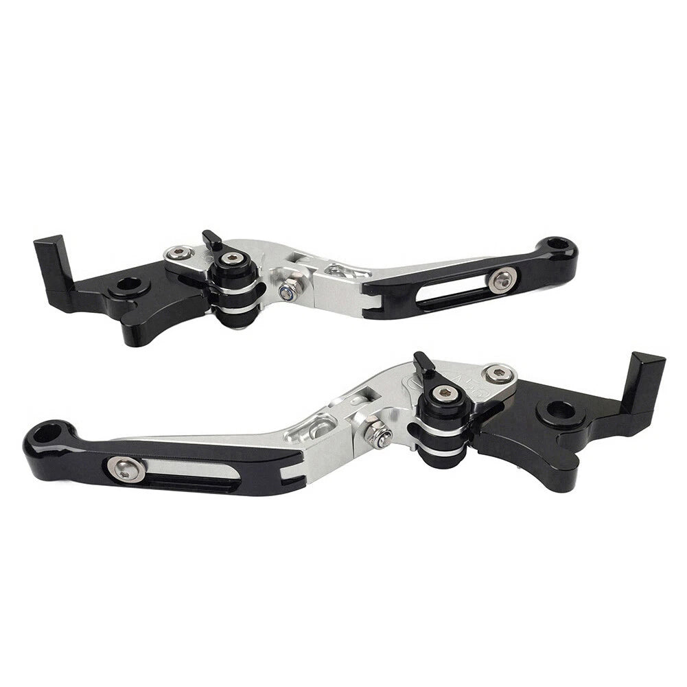 CNC Silver Extendable Brake Clutch Levers for BMW S1000RR S1000R (2015-2019)