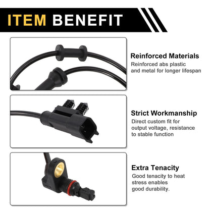 ABS Wheel Speed Sensor for Jeep Wrangler 2007-2017 Front Left & Right