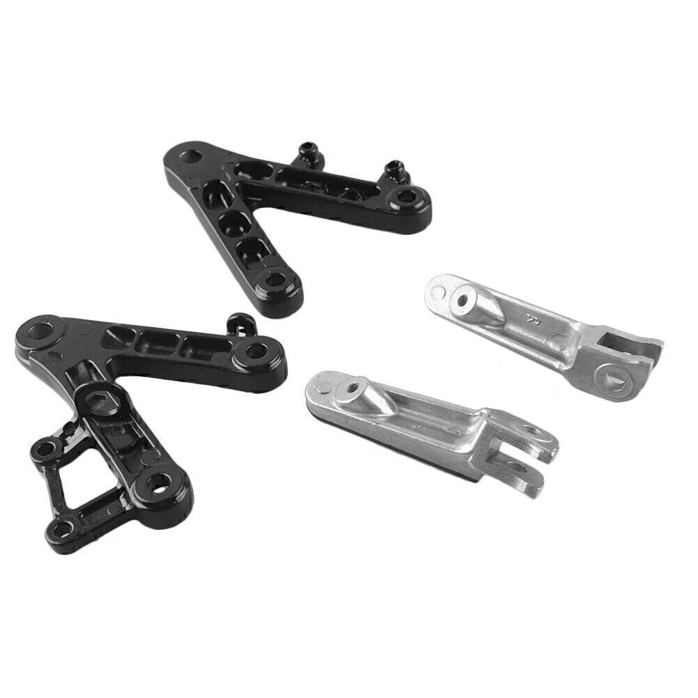 Black Front Rider Footrest Peg Bracket for Honda CBR 250RR (1990-1997)