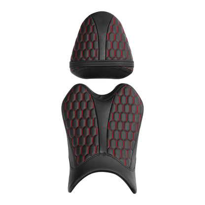 Rider & Passenger Seats for Yamaha YZF R6 (2008-2016) Black Red